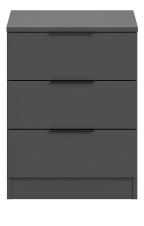 Nachttisch Swan in grau Nachtkommode in Komforth�he 45 x 60 cm