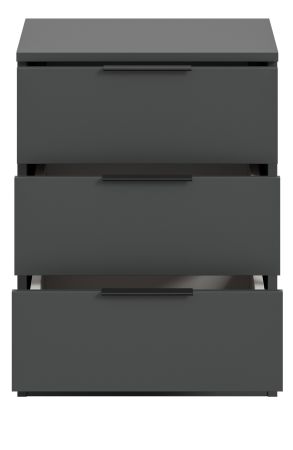 Nachttisch Swan in grau Nachtkommode in Komforth�he 45 x 60 cm