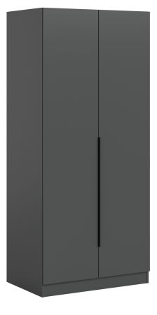 Kleiderschrank Swan in grau Dreht�renschrank 2-t�rig 80 x 181 cm