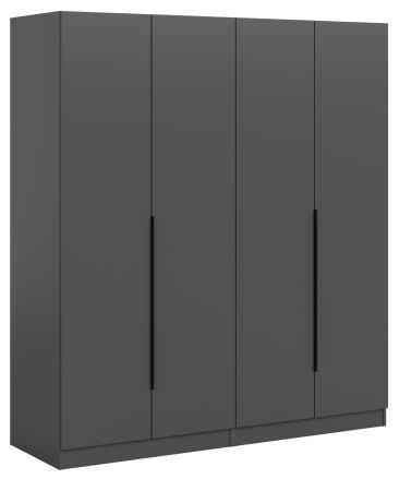 Kleiderschrank Swan in grau Dreht�renschrank 4-t�rig 160 x 181 cm