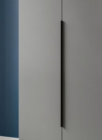 Kleiderschrank Swan in grau Dreht�renschrank 5-t�rig 200 x 181 cm