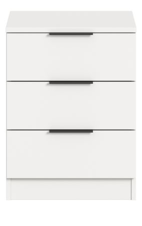 Nachttisch Swan in wei� Nachtkommode in Komforth�he 45 x 60 cm