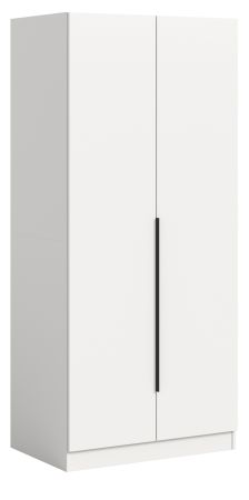 Kleiderschrank Swan in wei� Dreht�renschrank 2-t�rig 80 x 181 cm
