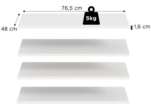 Kleiderschrank Swan in wei� Dreht�renschrank 4-t�rig 160 x 181 cm