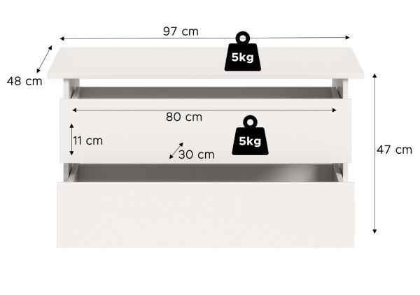 Kleiderschrank Girona in wei� Dreht�renschrank 5-t�rig 230 x 183 cm