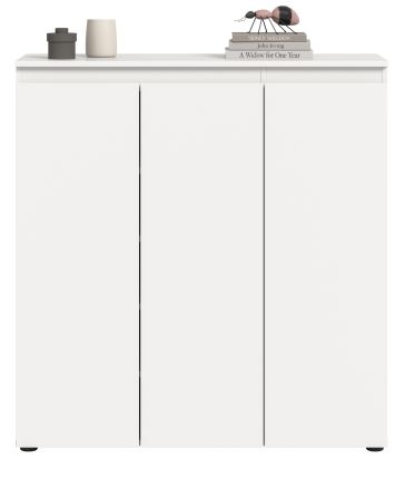 Kommode Assino in wei� 105 x 111 cm