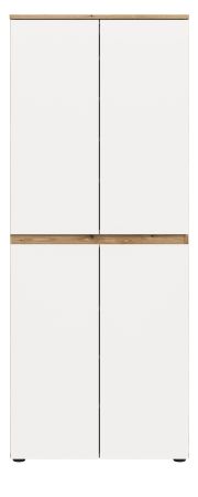 Mehrzweckschrank Assino in wei� und Evoke Eiche 70 x 175 cm