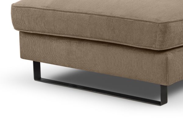 Sofa Valero in braun-beige Cord Ecksofa 4-Sitzer 276 x 183 cm