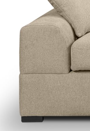 Sofa Novana in beige Strukturstoff 2-Sitzer 182 cm