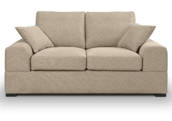 Sofa Novana in beige Strukturstoff 2-Sitzer 182 cm