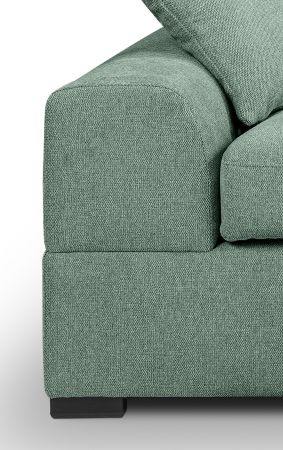 Sofa Novana in petrol Strukturstoff 2-Sitzer 182 cm