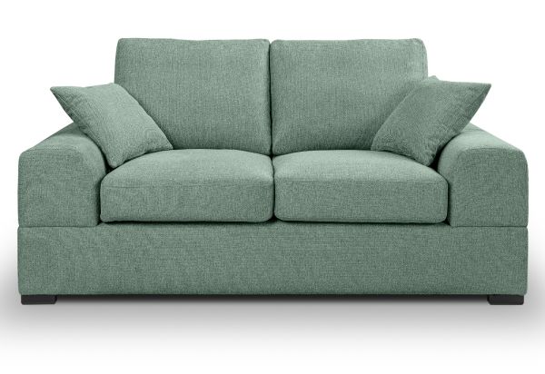 Sofa Novana in petrol Strukturstoff 2-Sitzer 182 cm