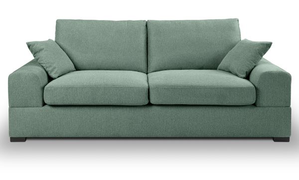 Sofa Novana in petrol Strukturstoff 3-Sitzer 221 cm