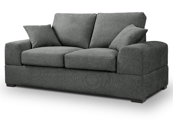 Sofa Novana in grau Strukturstoff 2-Sitzer 182 cm