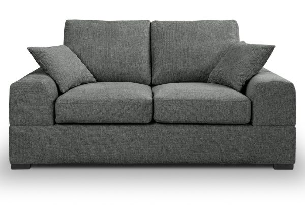 Sofa Novana in grau Strukturstoff 2-Sitzer 182 cm