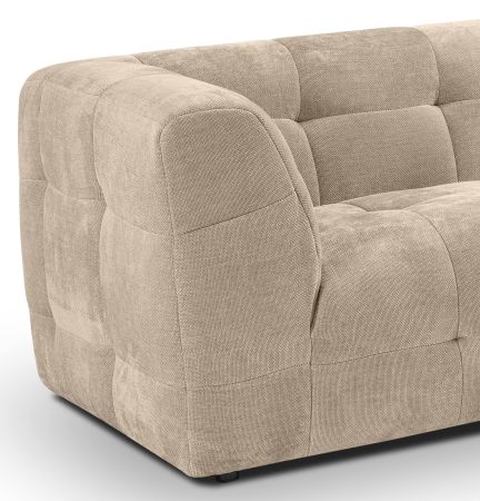 Sofa Astaro in beige Strukturstoff 2,5-Sitzer 217 cm