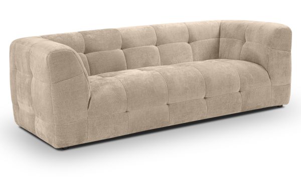 Sofa Astaro in beige Strukturstoff 2,5-Sitzer 217 cm