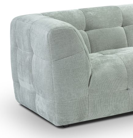 Sofa Astaro in mintblau Strukturstoff 2,5-Sitzer 217 cm