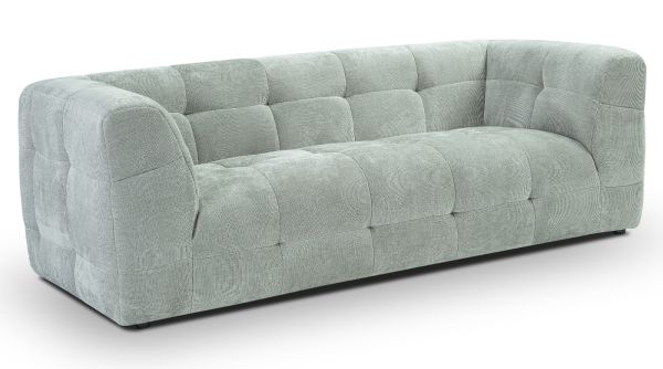 Sofa Astaro in mintblau Strukturstoff 2,5-Sitzer 217 cm