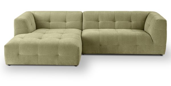 Sofa Astaro in gr�n Webstoff Ecksofa 5-Sitzer 292 x 161 cm