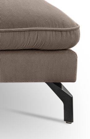 Sofa Palma in braun-beige Cord Ecksofa U-Form 202 x 361 cm