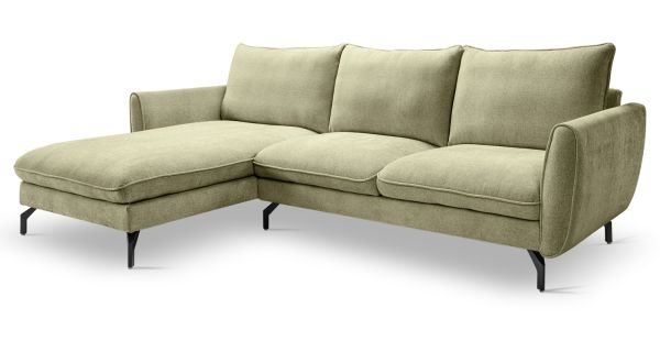 Sofa Palma in gr�n Webstoff Ecksofa 5-Sitzer 259 x 167 cm