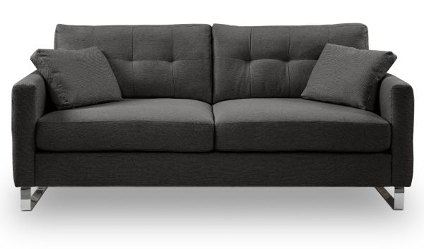 Sofa Alanto in grau Flachgewebe 2,5-Sitzer 203 cm