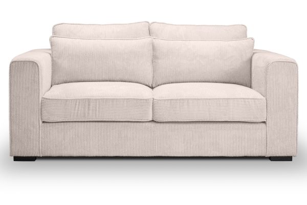 Sofa Canedo in grau-beige Cord Couch 2,5-Sitzer 200 cm