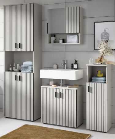 Badm�bel Set 4-teilig Livia in Kaschmir Badkombination 180 x 192 cm