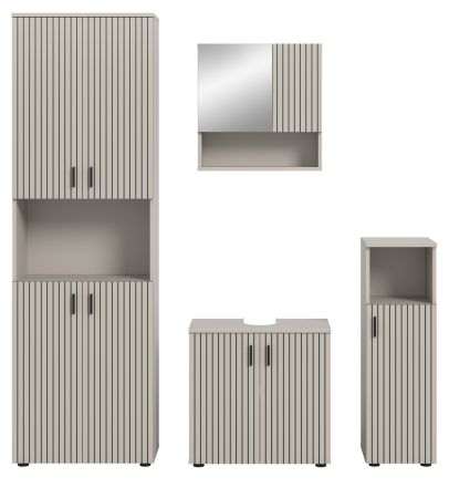 Badm�bel Set 4-teilig Livia in Kaschmir Badkombination 180 x 192 cm