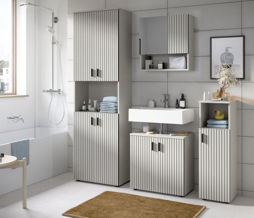 Badm�bel Set 3-teilig Livia in Kaschmir Badkombination 135 x 192 cm