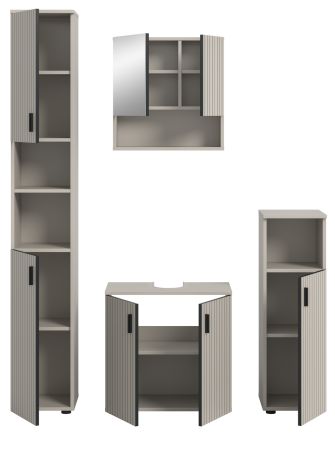 Badm�bel Set 4-teilig Livia in Kaschmir Badkombination 150 x 192 cm