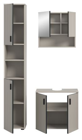 Badm�bel Set 3-teilig Livia in Kaschmir Badkombination 105 x 192 cm