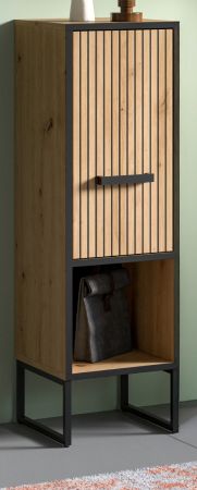 Badezimmer Kommode Scana in Artisan Eiche Badkommode 30 x 101 cm, Soft-Close