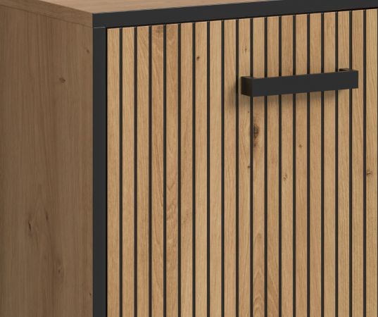 Badm�bel Set 2-teilig Scana in Artisan Eiche Badkombination 80 x 192 cm, Soft-Close