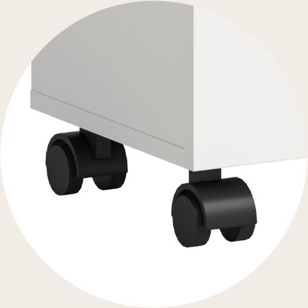 Waschbeckenunterschrank Talerno in wei� Hochglanz Badezimmer Unterschrank 40 x 58 cm