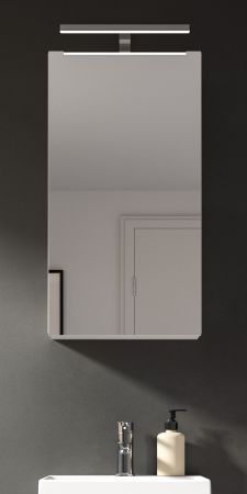 Badezimmer Spiegelschrank Talerno in wei� 1-t�rig 38 x 77 cm