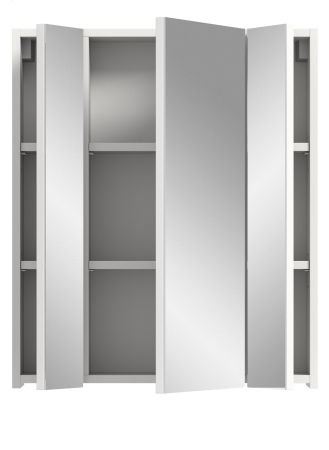 Badezimmer Spiegelschrank Talerno in wei� Badschrank 3-t�rig 60 x 70 cm