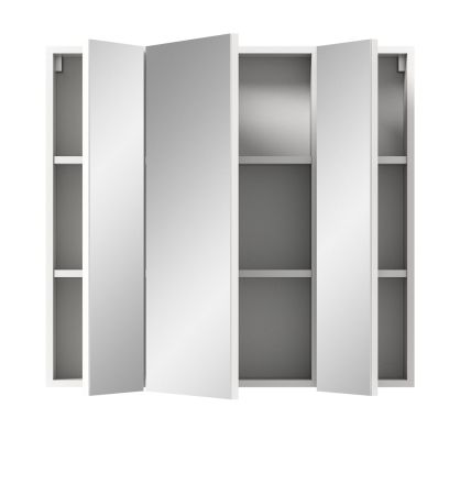 Badezimmer Spiegelschrank Talerno in wei� 3-t�rig 82 x 77