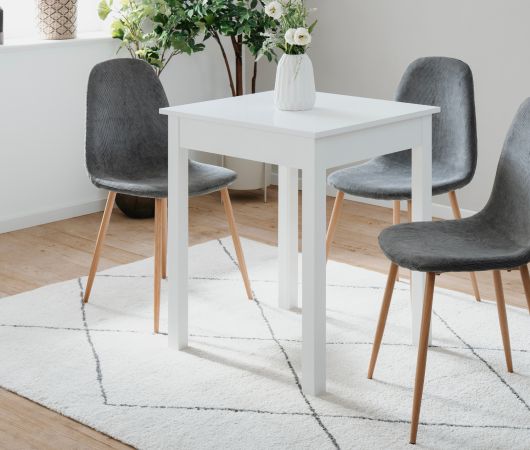 Esstisch Prag in wei� 60 x 67 cm