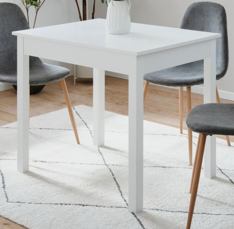 Esstisch Prag in wei� 90 x 67 cm