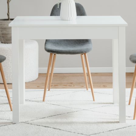 Esstisch Prag in wei� 90 x 67 cm