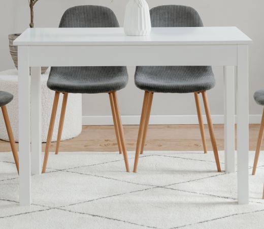 Esstisch Prag in wei� 110 x 67 cm