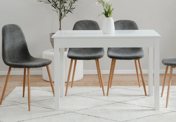 Esstisch Prag in wei� 110 x 67 cm