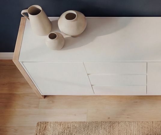 Sideboard Malta in wei� und Artisan Eiche 120 x 88 cm