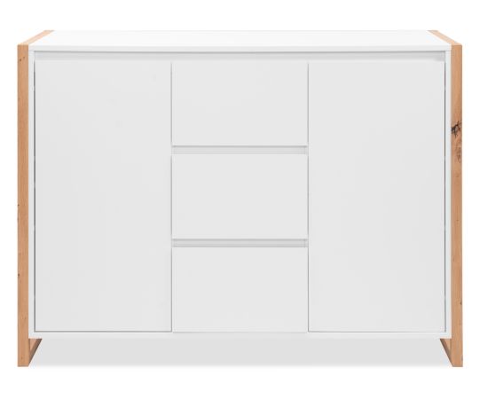 Sideboard Malta in wei� und Artisan Eiche 120 x 88 cm