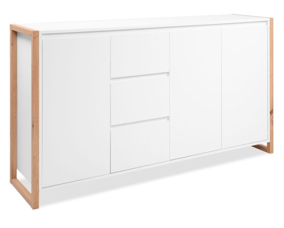Sideboard Malta in wei� und Artisan Eiche 160 x 88 cm