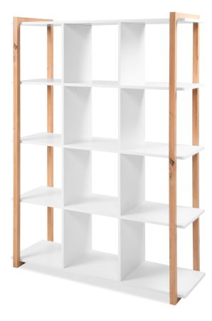 Regal Malta in wei� und Artisan Eiche 107 x 145 cm