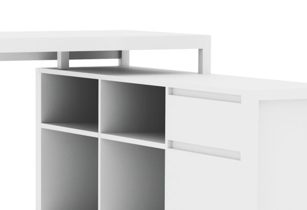 Schreibtisch Malta in wei� 139 x 139 cm