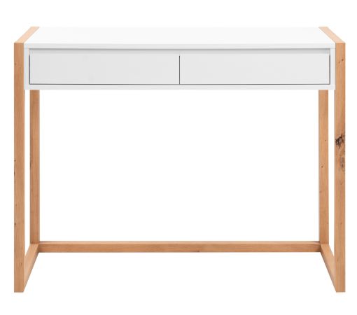 Schreibtisch Malta in wei� und Artisan Eiche 100 cm
